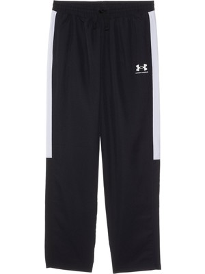 Die Grup Under Armour Erkek Çocuk Ua Rakip Dokuma Pantolon Alt, Siyah/beyaz/beyaz, Xl