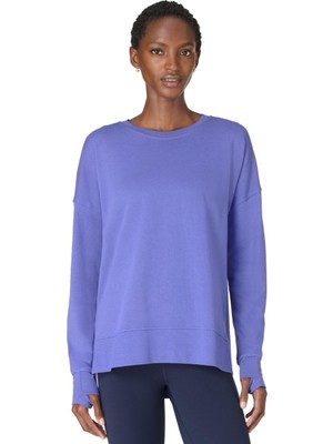 Die Grup Sweaty Betty After Class Longline Sweatshir Kadın Mavi Sweat
