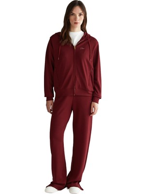 Die Grup Gant Kadın Bordo Regular Fit Eşofman Altı