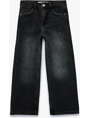 Die Grup Pamuklu Geniş Paça Denim Pantolon