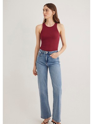 Die Grup Halter Yaka Bordo Basic Atlet Slim Fit/dar Kesim 1612462-70430