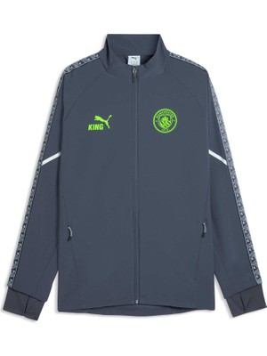 Die Grup Puma Manchester Cıty Kıng Ultımate Anthem Erkek Ceket,galactic Gray-Pro Green Xl