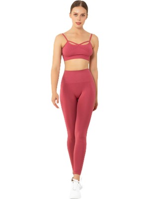 Die Grup Miofit Dikişsiz Pilates & Yoga Spor Sütyeni Rose S-M