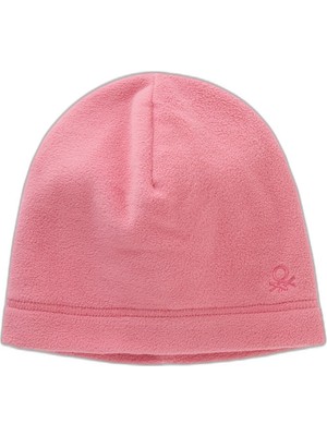 Die Grup United Colors Of Benetton Erkek Çocuk Logolu Polar Bere, Pembe, 7-8 Yaş