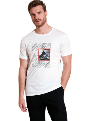 Die Grup Buratti Pamuklu Slim Fit Bisiklet Yaka T Shirt Erkek T Shirt 646R8320