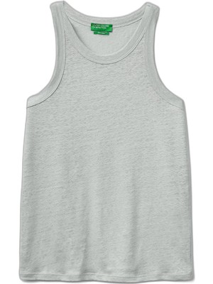 Die Grup United Colors Of Benetton Kadın Atlet 3TKEEH001, Yeşil, Xl