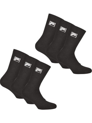 Die Grup Fıla Tennıs Socks Üniseks Yetişkin Çorap, Siyah, 35-38