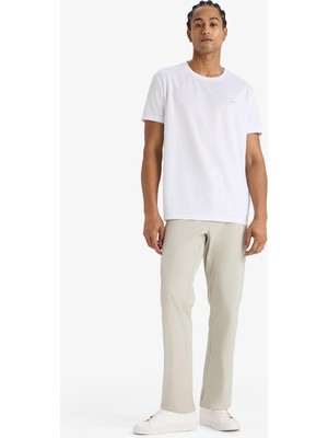 Die Grup Defacto Slim Fit Dar Kesim Standart Paça Dokuma Sporcu Pantolon D9247AX25AU