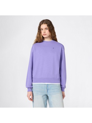 Die Grup Champion Crewneck Regular Fit Kadın Mor Sweatshirt