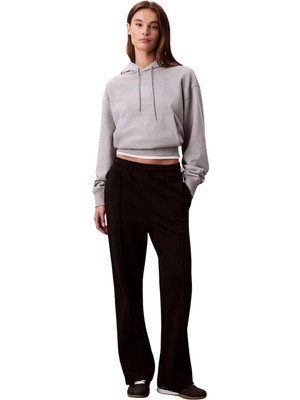Die Grup Calvin Klein Archıve Logo French Terry Trackp Kadın Eşofman Altı Black Xs