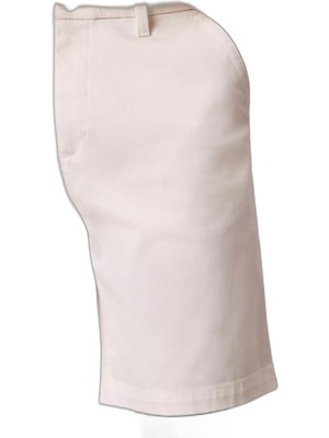 Die Grup Erkek Normal Kesim Pamuklu Chino Beyaz Şort LV04LB600G-YAS