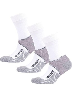 Die Grup Thermoform Unisex Walking Uzun Çorap, Beyaz, 3'lü Paket, 35-38 Beden
