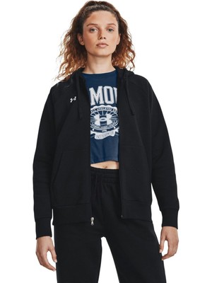 Die Grup Under Armour Ua Rival Fleece Fz Hoodie Kadın Ceket Black / / White Sm