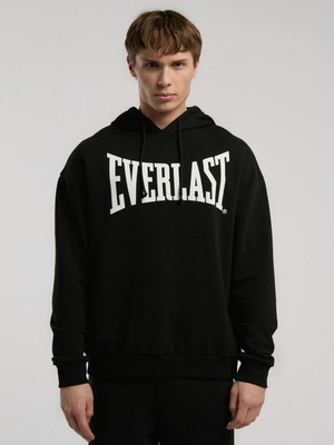 Die Grup Ever Classics Comfort Siyah Kapüşonlu Erkek Sweatshirt