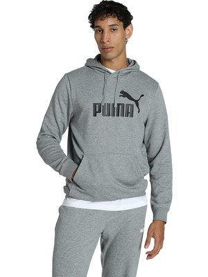 Die Grup Puma Erkek Ess No. 1 Logo Hoodie Sweatshirt Medium Gray Heather M