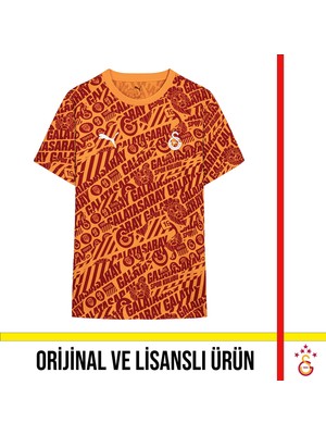 Galatasaray Lisanslı Puma Sarı - Kırmızı Culture T-Shirt 78291706