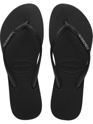 Die Grup Havaianas Hav.slim Glitter Iı Kadın Sandalet, Siyah/siyah, 41/42 Eu