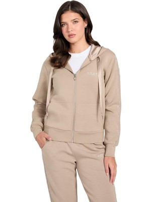Die Grup Guess Recy Scuba Sweatshirt, L, W6RQ12.KBYE2.A10L, Bej, Kadın