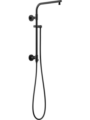 Die Grup Delta Faucet 58810-BL Emerge 45,72 cm Yuvarlak Duş Kolonu, Aksesuarsız, Mat Siyah