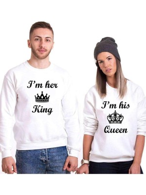 Die Grup Tshirthane I'm Her King Queen Sevgili Kombinleri Sweatshirt Kombini, Kadın, Xl-Tek Ürün Fiyatıdır, Kombin Yapmak Için En Az 2 Adet Sepete Ekleyiniz