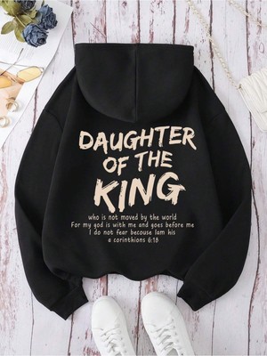 Die Grup Tarzsokak Slogan Grafikli Kanguru Cepli Büzgülü Kapüşonlu Üst Siyah, Siyah, Xl
