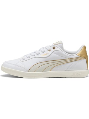Die Grup Puma Kadın Vikky Star Dayınight Spor Ayakkabı Puma White-Vapor Gray-Gold 38
