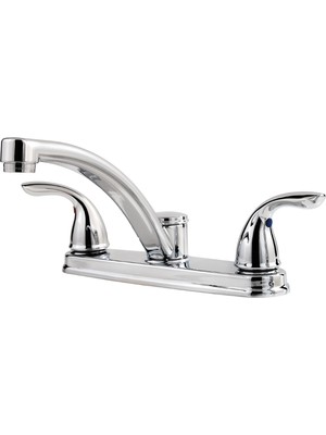 Die Grup Pfister LF0353THC Delton 2 Saplı Mutfak Bataryası, Parlak Krom, 1.8 Gpm