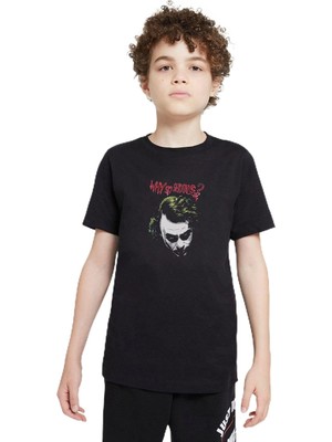 Die Grup Qivi Çocuk Siyah Sweatshirt SFK2373-COCTS, 7-8 Yaş