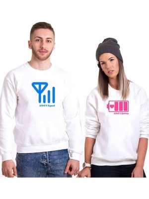 Die Grup Tshirthane Battary Signal Sevgili Kombinleri Sweatshirt Kombini, Kadın, M-Tek Ürün Fiyatıdır, Kombin Yapmak Için En Az 2 Adet Sepete Ekleyiniz