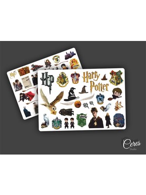 Die Grup Ms Major Selection Harry Potter Sticker 2-5cm Arası 2 Sayfa 54 Adet Etiket
