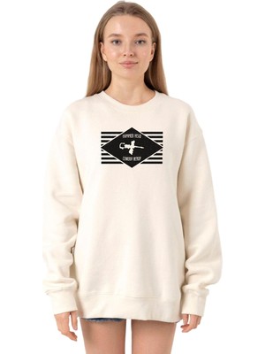 Die Grup Tshirthane Cowboy Bebop Hammer Head Ekru Kadın 2ip Sweatshirt P20656S2523, M