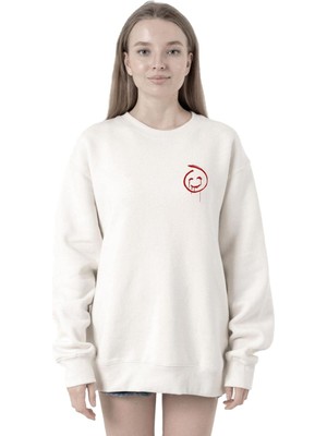 Die Grup Tshirthane The Mentalist Red John Pocket Beyaz Kadın 2ip Sweatshirt P19857S967, Xl