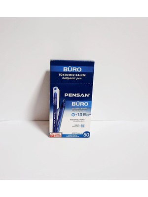 Alkasaz Tükenmez Kalem Pensan 2270 1mm Mavi 50`li