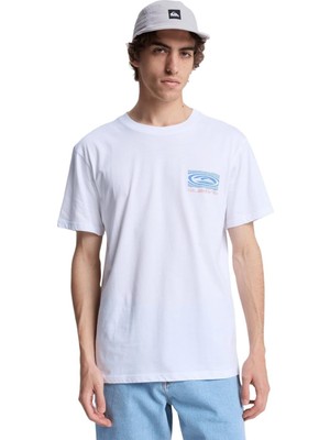 Die Grup Quiksilver Ripples Erkek Beyaz Tişört