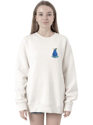 Die Grup Tshirthane One Piece Anime Gura Gura Devil Fruit Beyaz Kadın 2ip Sweatshirt P19250S3890, L