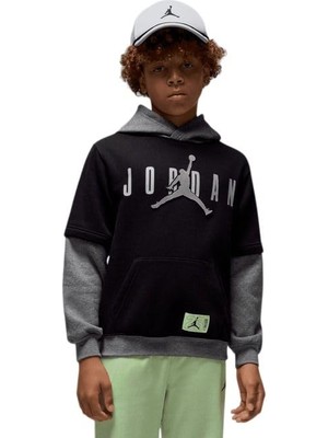 Die Grup Nike Jordan Jdb Mj Future Flight Po Hoodie Erkek Çocuk Sweatshirt 95F219 95F219-023, 8-10 Yaş