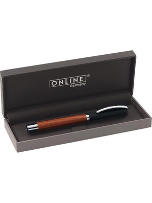 Die Grup Online Dolma Kalem Vision Rosewood, Ahşap Kaplamalı Alüminyum, 0,8 Mm, Standart Mürekkep Kartuşları ve Dönüştürücü Için Uygun, Hediye Paketinde 36942