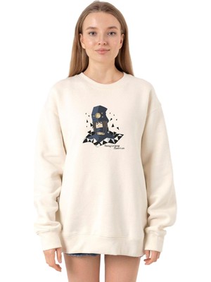 Die Grup Tshirthane Boogiepop Phantom Yin Yang Ekru Kadın 2ip Sweatshirt P20224S5168, L