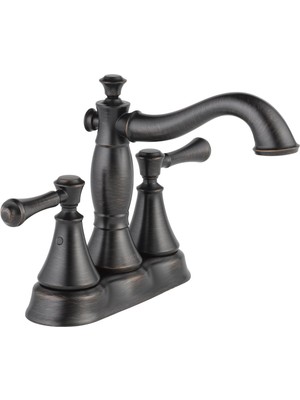 Die Grup Delta Faucet Cassidy Bronz Banyo Bataryası, Merkez Set Banyo Bataryası, Banyo Lavabo Bataryası, Metal Tahliye Montajı, Venedik Bronz 2597LF-RBMPU