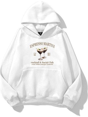 Die Grup Tarzsokak Unisex Espresso Martini Sweatshirt Beyaz, Beyaz-55, Xl