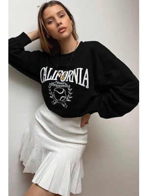 Die Grup Madmext Mad Girls Siyah Sweatshirt MG1112,SIYAH S