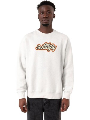 Die Grup Tshirthane Rick And Morty Get Schwifty Beyaz Erkek 2ip Sweatshirt P19606S7533, S