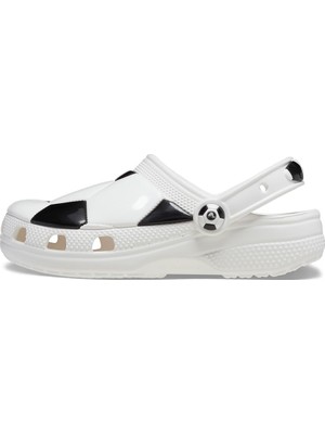 Die Grup Crocs Classic Soccer Ball Clog K Çocuk Beyaz Terlik 210157-103, White/black, 28-29