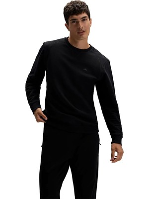 Die Grup Ellesse Logolu Pamuklu Regular Fit Bisiklet Yaka Sweat Erkek Sweat EM2821