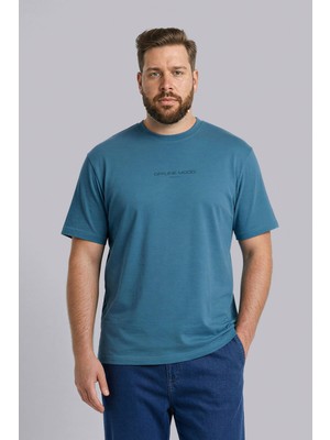 Die Grup DEFACTO%100 Pamuk Büyük Beden Boxy Fit Baskılı T-Shirt H1159AX26SM