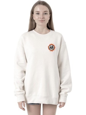 Die Grup Tshirthane Dragon Ball Z Anime Logo Beyaz Kadın 2ip Sweatshirt P18615S105, S