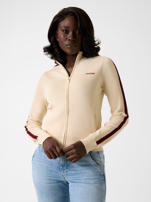 Die Grup Guess Kadın Aktif Sweatshirt, Krem, M Beden