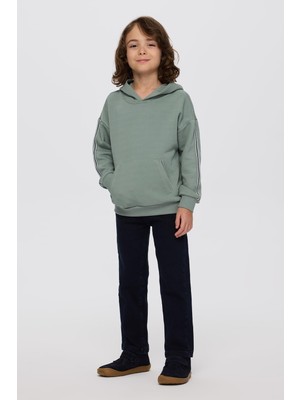 Die Grup Erkek Çocuk Kapüşonlu Yeşil Sweatshirt 6 Yaş (116 Cm)