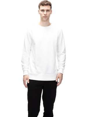 Die Grup Bad Bear Corner Crewneck Erkek Sweatshirt,beyaz L