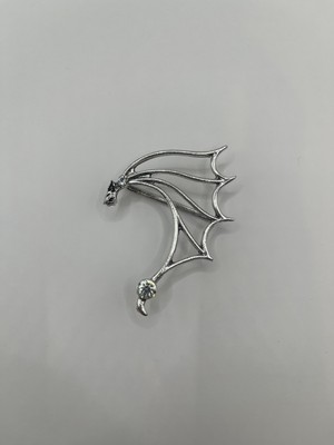 AG23 Tasarım Yarasa Sol Kulak Rave Techno Tekno Earcuff Küpe